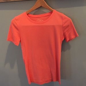 Peach short sleeve top